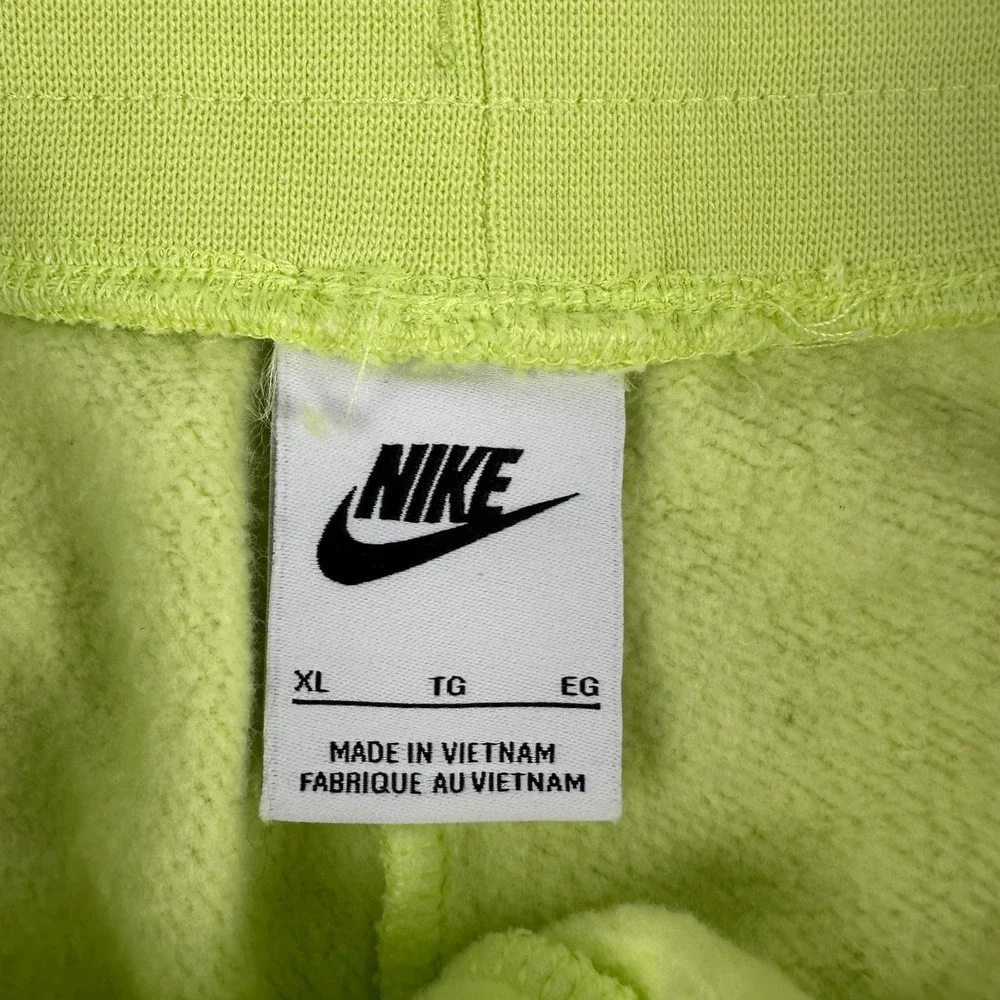 Nike Sweatpants Women's XL Lime Green Sportswear Fleece‎ Joggers Weight Lift Gym